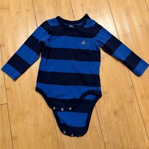 GAP Baby Black and Blue Cotton Top